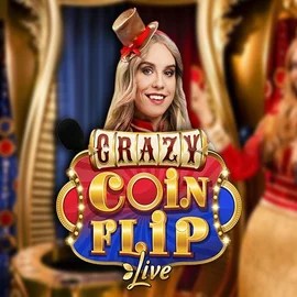Crazy Coin Flip casino game by Evolution – featured logo at Vegasino Casino