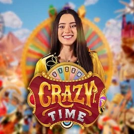 Crazy Time logo by Evolution Vegasino Casino