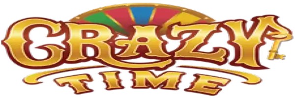 Crazy Time logo by Evolution at Vegasino Casino