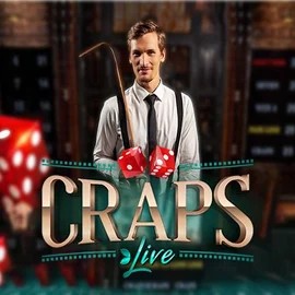 Live Craps logo – Live Casino by Evolution at Vegasino Casino
