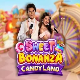 Sweet Bonanza Candy Land Live slot logo by Pragmatic Play at Vegasino Casino